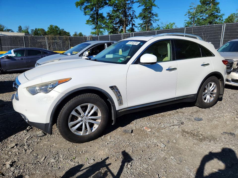 2013 Infiniti Fx VIN JN8CS1MW5DM173110 COPART salvage auction — MINOR DENT/SCRATCHES, Id - Salvage Certificate Of Title, sold $2,700 on 2026-07-17 (photo 1)