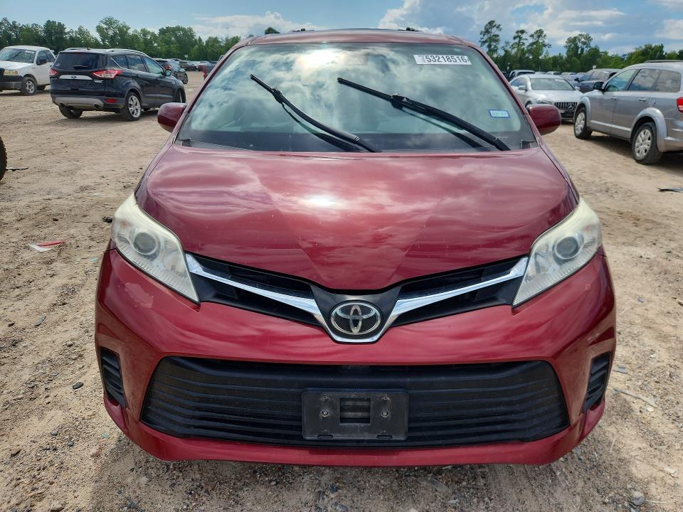 2020 Toyota Sienna VIN 5TDKZ3DCXLS042536 COPART salvage auction — REAR END, Tx - Salvage Vehicle Title, sold $3,550 on 2026-07-17 (photo 5)