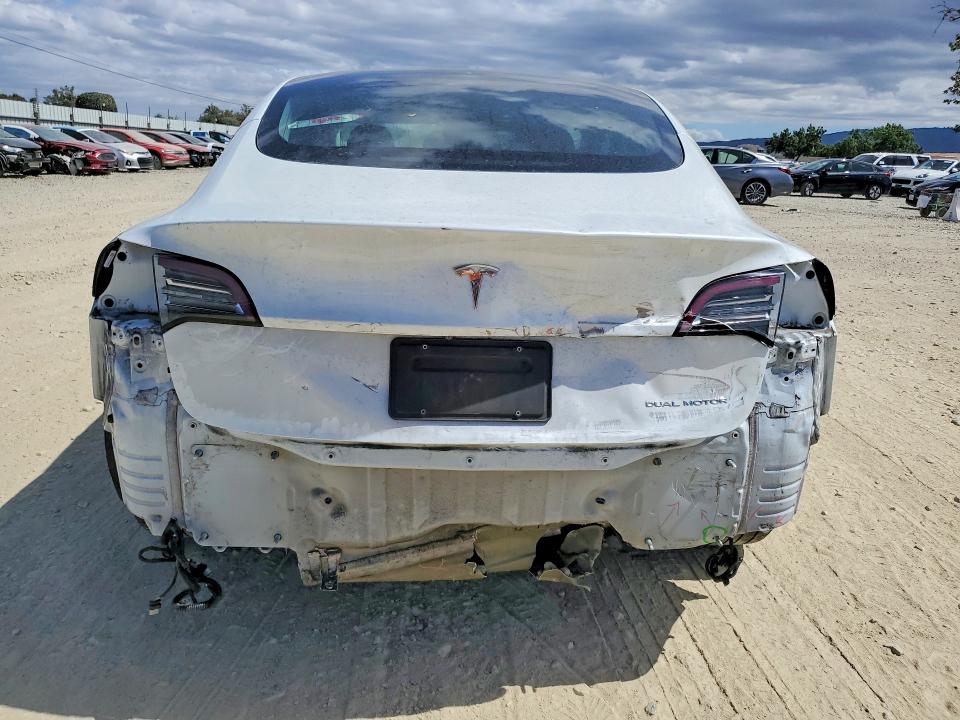 2020 Tesla Model 3 VIN 5YJ3E1EB2LF638450 COPART salvage auction — REAR END, Ca - Salvage Certificate, sold $4,750 on 2026-07-14 (photo 6)