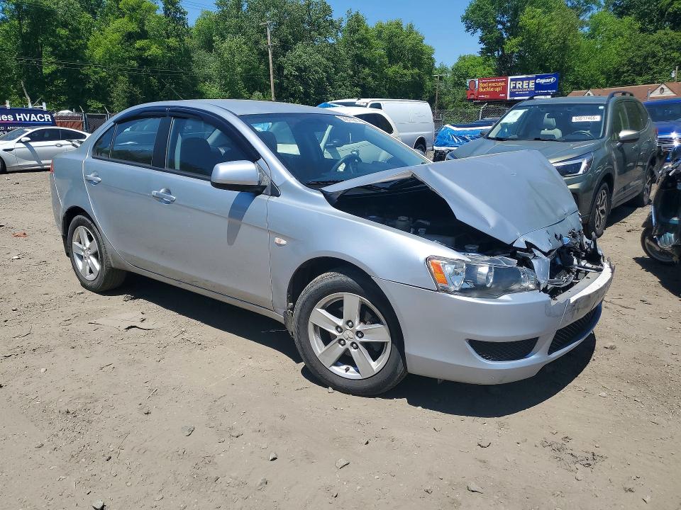 2009 Mitsubishi Lancer VIN JA3AU26U59U038522 COPART salvage auction — FRONT END, Md - Cert Of Salvage > 75% Damage, sold $700 on 2026-07-02 (photo 4)