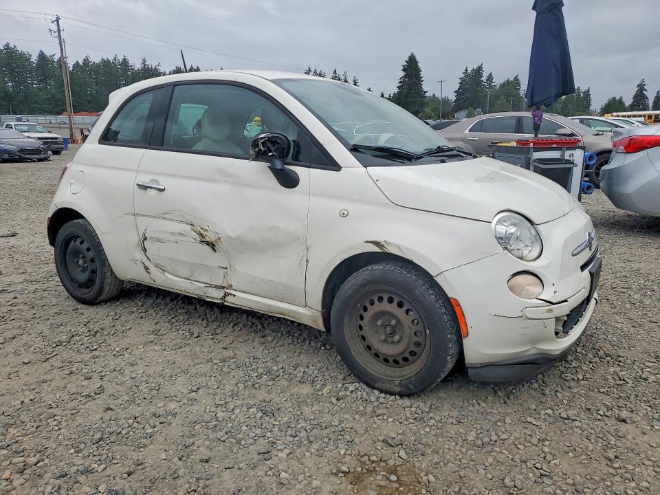2015 Fiat 500 VIN 3C3CFFAR9FT619692 COPART salvage auction — SIDE, Wa - Bill Of Sale, sold $475 on 2026-07-10 (photo 4)