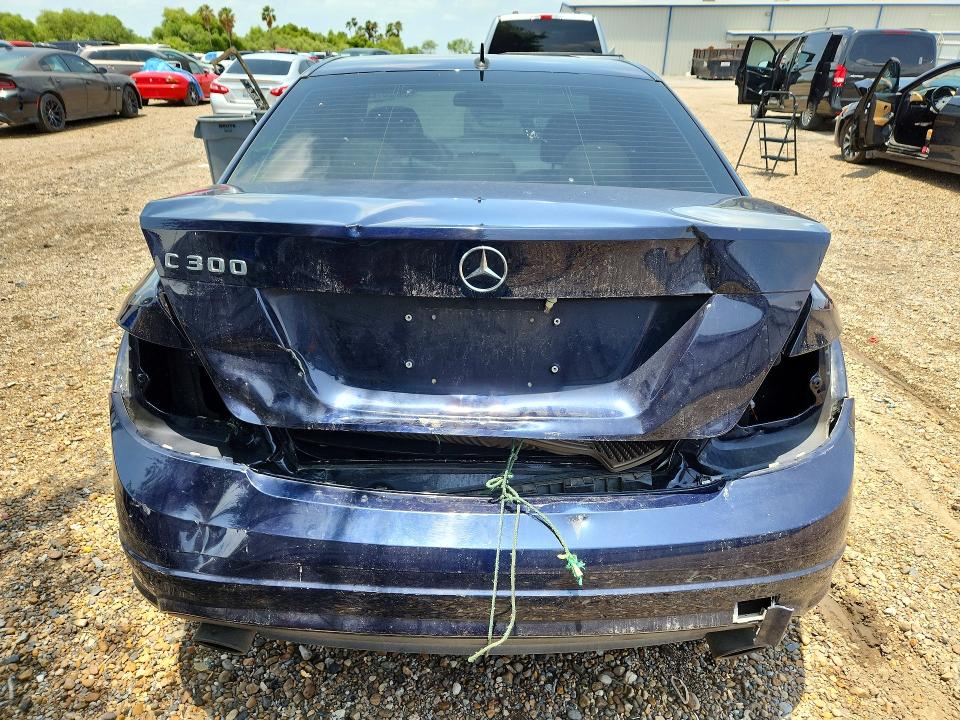 2011 Mercedes-benz C class VIN WDDGF5EB5BR173022 COPART salvage auction — REAR END, Tx - Salvage Vehicle Title, sold $1,300 on 2026-07-08 (photo 6)