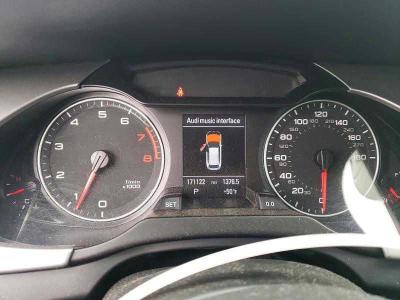 2011 Audi A4 VIN WAUWFAFL9BA044024 COPART salvage auction — REAR END, Nv - Salvage Title, sold $500 on 2026-07-23 (photo 9)