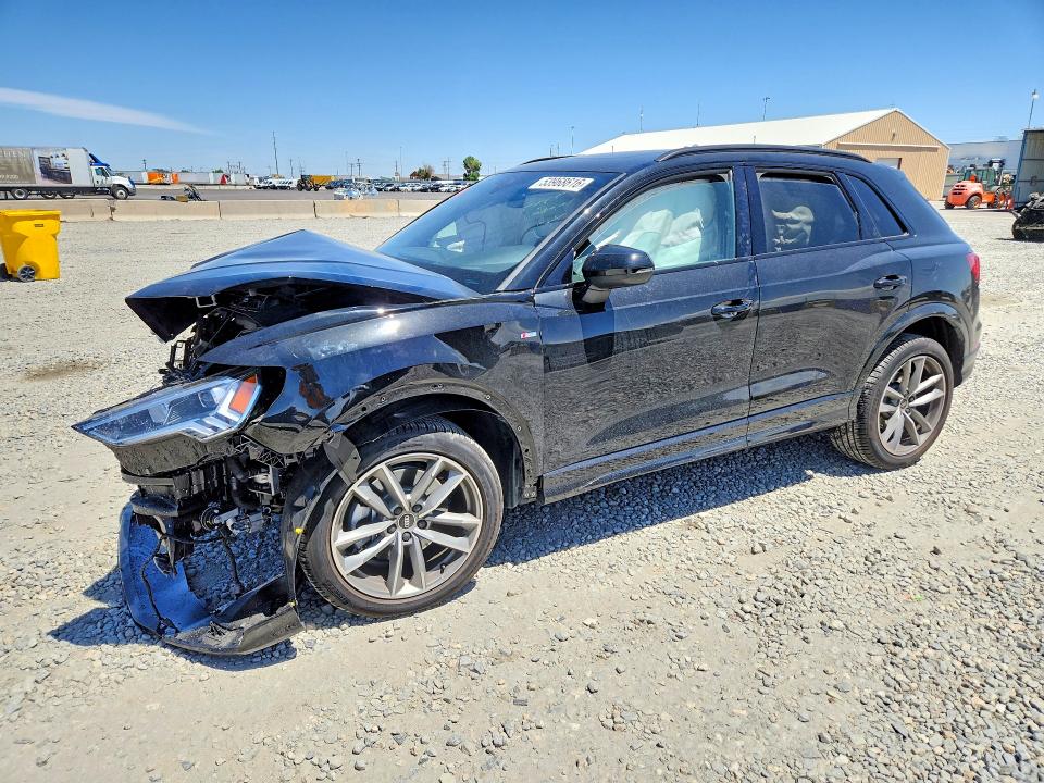 2025 Audi Q3 VIN WA1DECF33S1031384 COPART salvage auction — FRONT END, CO - PUBLIC - SALVAGE TITLE, sold $3,600 on 2026-07-30 (photo 1)