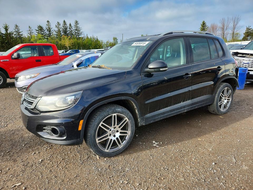 2015 Volkswagen Tiguan VIN WVGJV7AX6FW600629 COPART salvage auction — REAR END, On - Permit Salvage (P), sold $300 on 2026-07-28 (photo 1)