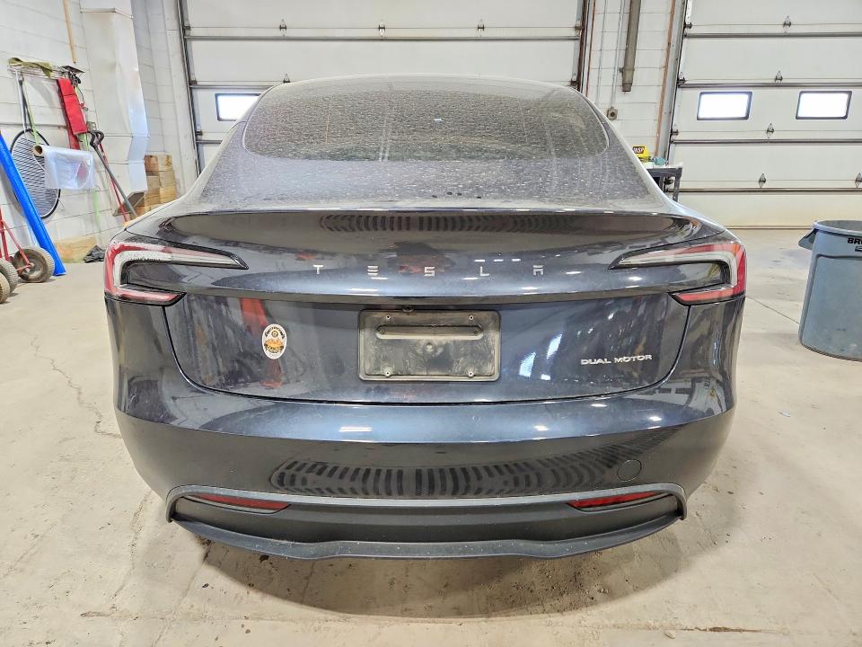 2025 Tesla Model 3 VIN 5YJ3E1EB0SF960180 COPART salvage auction — FRONT END, Mn - Cert Of Title-Salvage, sold $12,600 on 2026-08-25 (photo 6)
