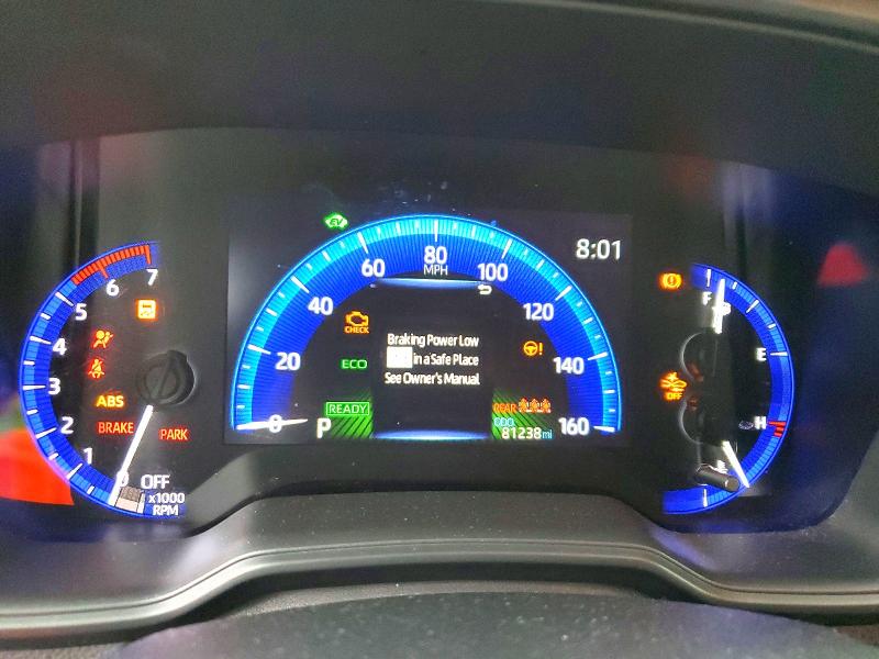 2020 Toyota Corolla VIN JTDEBRBE1LJ030992 COPART salvage auction — FRONT END, Ky - Cert Of Title-Salvage, sold $6,400 on 2026-07-17 (photo 9)