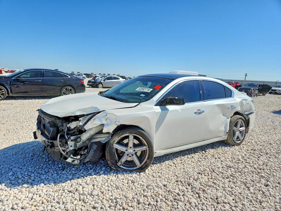 2014 Nissan Maxima VIN 1N4AA5AP0EC468476 COPART salvage auction — FRONT END, Tx - Salvage Vehicle Title, sold $200 on 2026-07-09 (photo 1)