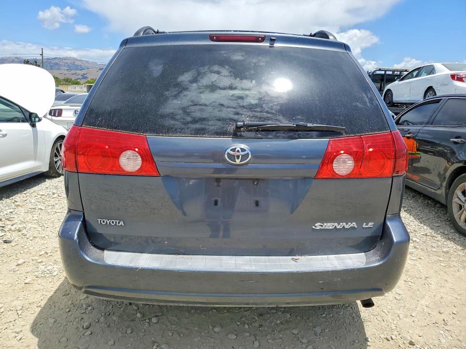 2008 Toyota Sienna VIN 5TDZK23C18S134267 COPART salvage auction — MINOR DENT/SCRATCHES, Ca - Dis/Dlr/Exp App For Dup Clean, sold $825 on 2026-07-21 (photo 6)