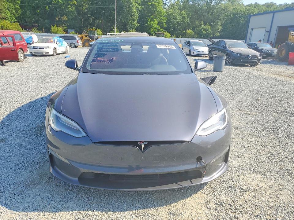 2021 Tesla VIN 5YJSA1E55MF440450 COPART salvage auction — REAR END, Salvage Title, sold $7,600 on 2026-07-23 (photo 5)