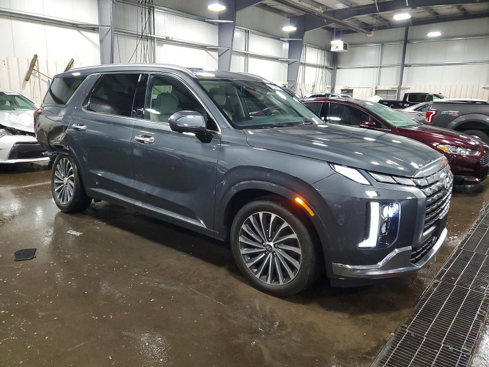 2023 Hyundai Palisade VIN KM8R7DGE4PU636978 COPART salvage auction — REAR END, Mn - Cert Of Title-Salvage, sold $18,100 on 2026-07-07 (photo 4)