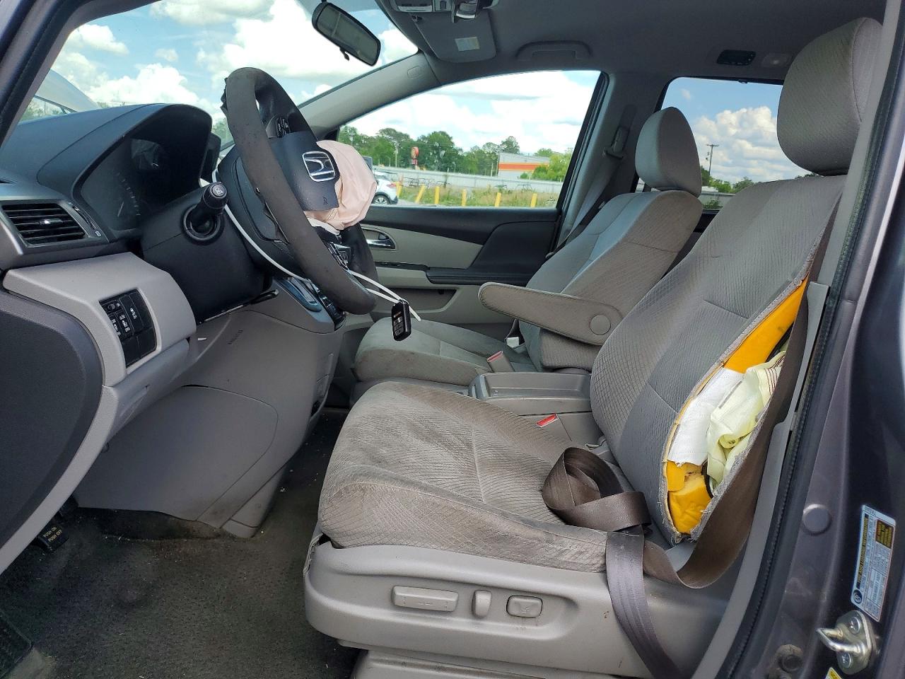 2015 Honda Odyssey VIN 5FNRL5H49FB049906 COPART salvage auction — Front End, AL - CERT OF TITLE-SALVAGE TITLE, sold $750 on 2026-06-25 (photo 7)