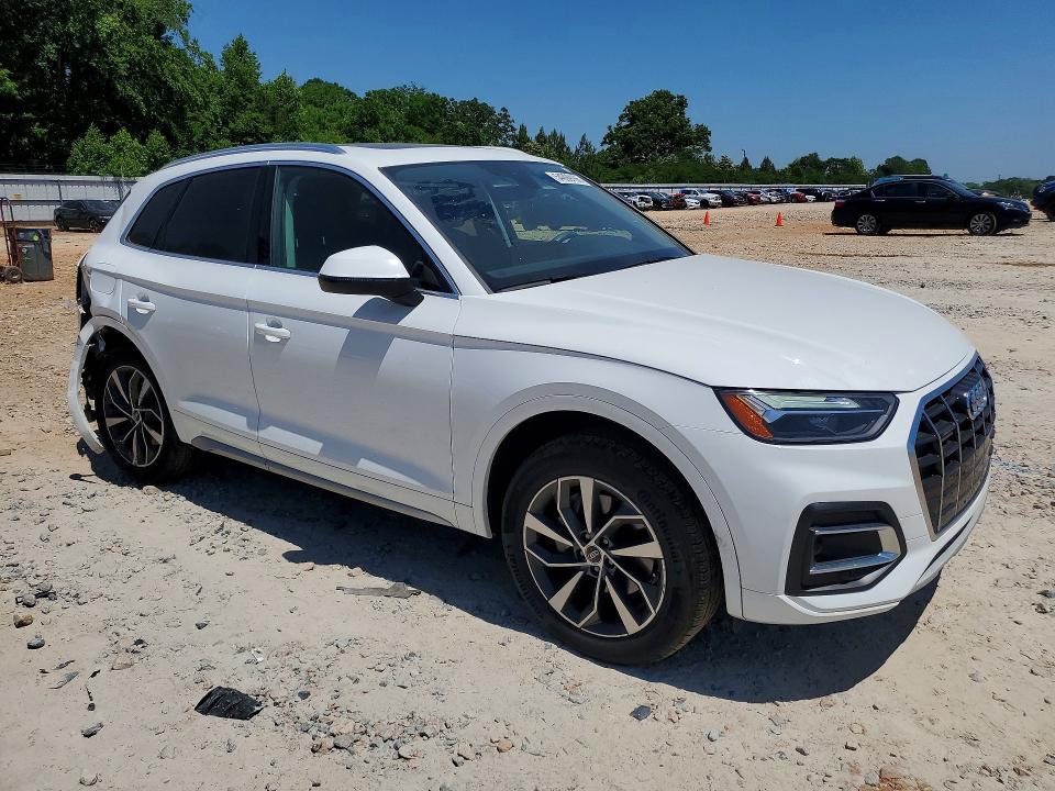 2021 Audi Q5 VIN WA1AAAFY1M2008004 COPART salvage auction — REAR END, Nc - Salvage Certificate Of Title, sold $225 on 2026-07-27 (photo 4)