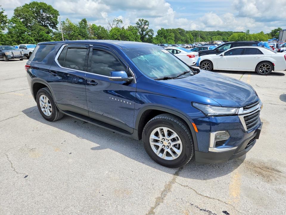 2023 Chevrolet Traverse VIN 1GNERFKW8PJ165192 COPART salvage auction — HAIL, MO - SALVAGE CERTIFICATE OF TITLE, sold $7,200 on 2026-07-29 (photo 4)