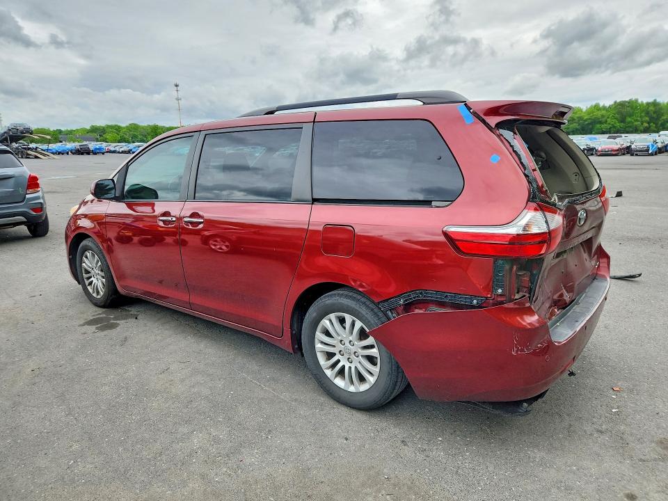2016 Toyota VIN 5TDYK3DC4GS717530 COPART salvage auction — REAR END, Nj - Cert Of Title-Salvage, sold $6,500 on 2026-07-28 (photo 2)