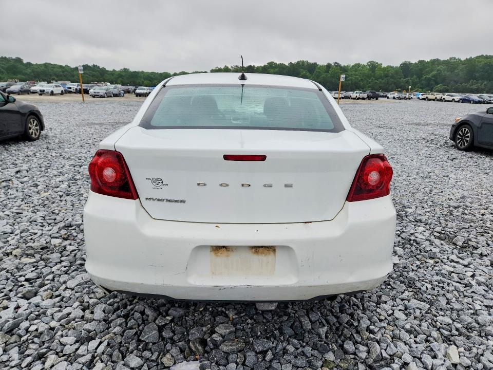 2012 Dodge Avenger VIN 1C3CDZCB0CN147773 COPART salvage auction — FRONT END, Ga - Cert Of Title-Salvage, sold $300 on 2026-07-09 (photo 6)