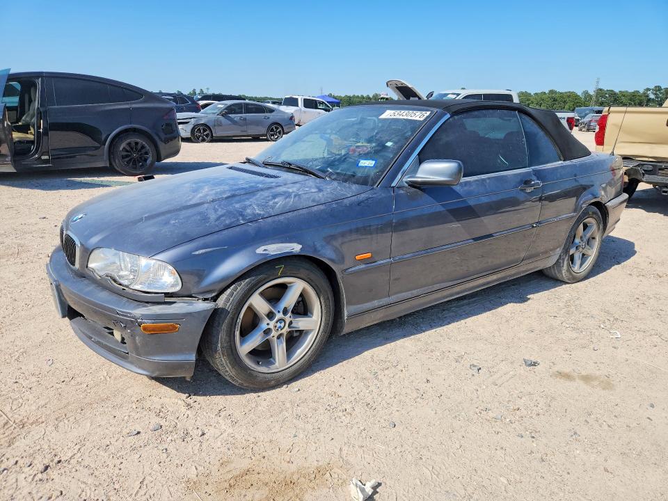 2002 BMW 3 series VIN WBABS33422JY59376 COPART salvage auction — SIDE, Tx - Salvage Vehicle Title, sold $525 on 2026-07-02 (photo 1)