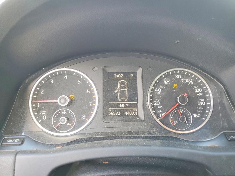2016 Volkswagen Tiguan VIN WVGBV7AX5GW592805 COPART salvage auction — FRONT END, Wv - Salvage Certificate, sold $2,900 on 2026-07-27 (photo 9)