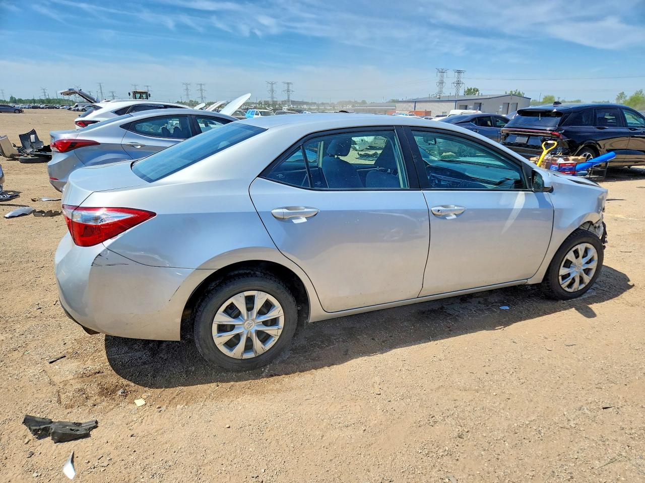 2015 Toyota Corolla VIN 5YFBURHE3FP223701 COPART salvage auction — Front End, IL - SALVAGE CERTIFICATE, sold $1,500 on 2026-07-02 (photo 3)