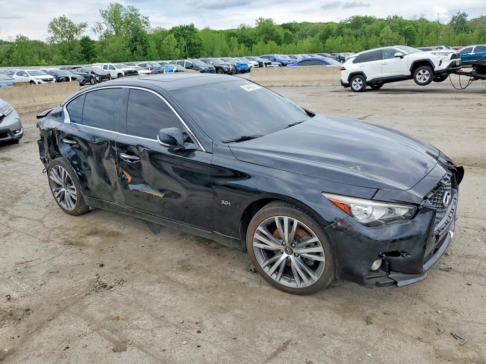 2018 Infiniti Q50 VIN JN1EV7AR2JM441204 COPART salvage auction — REAR END, Ct - Cert Of Title-Salvage (P), sold $1,900 on 2026-07-14 (photo 4)