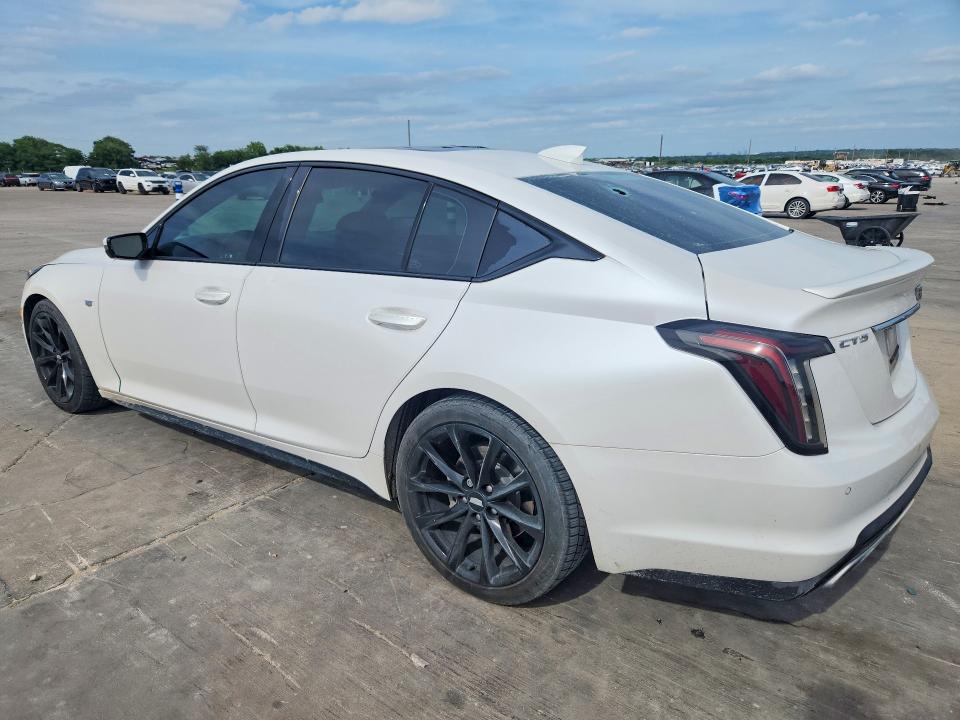 2021 Cadillac Ct5 VIN 1G6DP5RK0M0124888 COPART salvage auction — HAIL, Tx - Certificate Of Title, sold $13,600 on 2026-08-03 (photo 2)