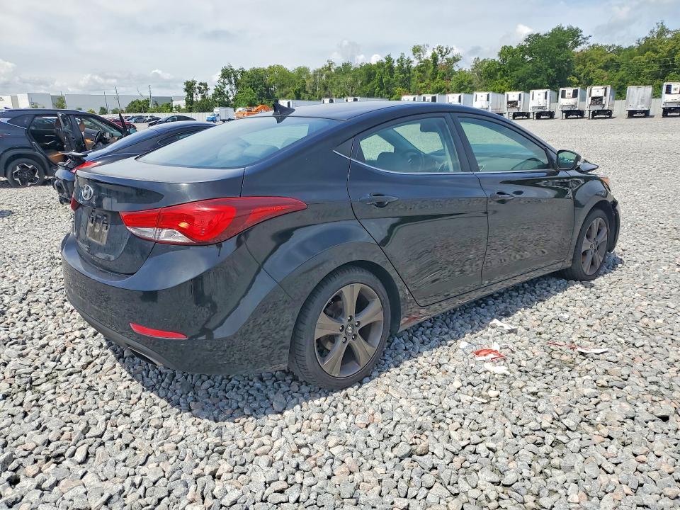 2014 Hyundai Elantra VIN KMHDH4AH8EU177042 COPART salvage auction — FRONT END, Fl - Cert Of Title Slvg Rebuildable, sold $750 on 2026-07-13 (photo 3)