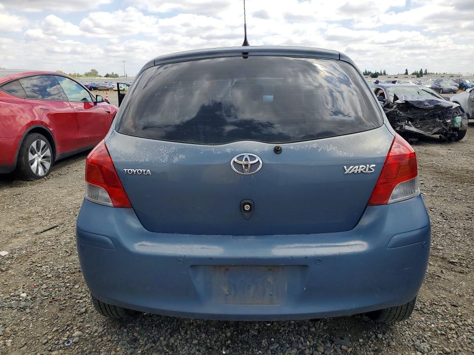 2011 Toyota Yaris VIN JTDKT4K30B5334968 COPART salvage auction — FRONT END, Ca - Salvage Certificate, sold $15 on 2026-07-28 (photo 6)