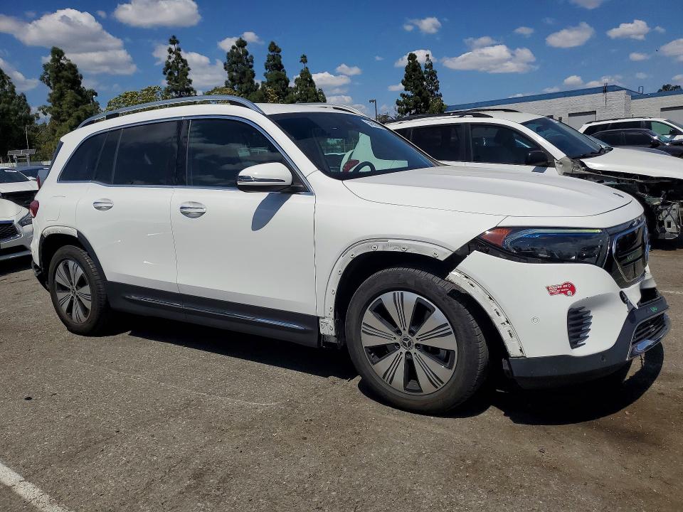 2023 Mercedes-benz Eqb VIN W1N9M0KB0PN071179 COPART salvage auction — FRONT END, Ca - Salvage Certificate, sold $13,300 on 2026-07-02 (photo 4)