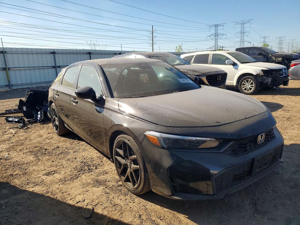 2025 Honda Civic VIN 2HGFE2F50SH593255 COPART salvage auction — REAR END, Wv - Salvage Certificate, sold $8,400 on 2026-07-28 (photo 5)