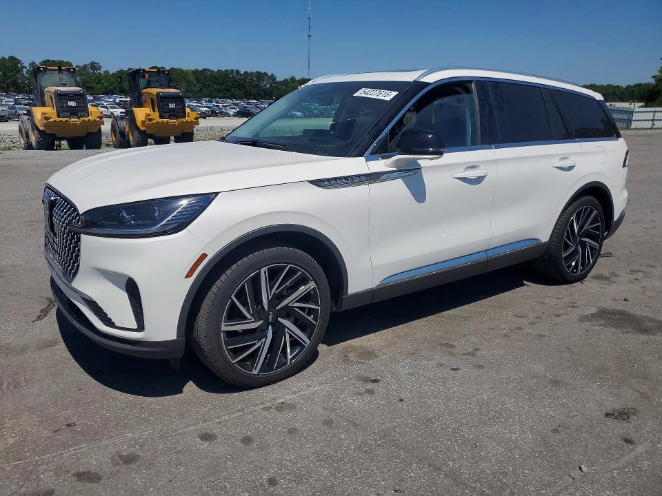 2025 Lincoln Aviator VIN 5LM5J7XC8SGL13277 COPART salvage auction — REAR END, Nc - Salvage Certificate Of Title, sold $13,300 on 2026-07-21 (photo 1)