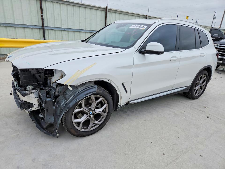 2023 BMW X3 VIN WBX47DP07PN196254 COPART salvage auction — FRONT END, Tx - Salvage Vehicle Title, sold $10,200 on 2026-07-28 (photo 1)
