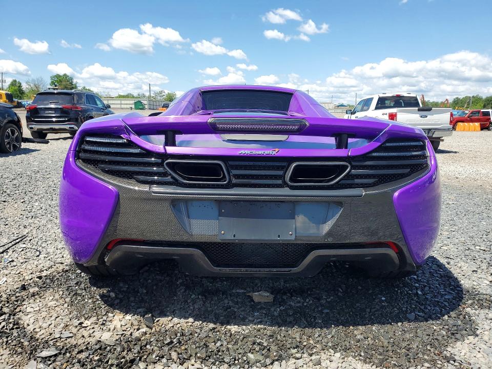 2016 Mclaren VIN SBM11FAA8GW005912 COPART salvage auction — VANDALISM, Nj - Cert Of Title-Salvage, sold $18,400 on 2026-07-24 (photo 6)