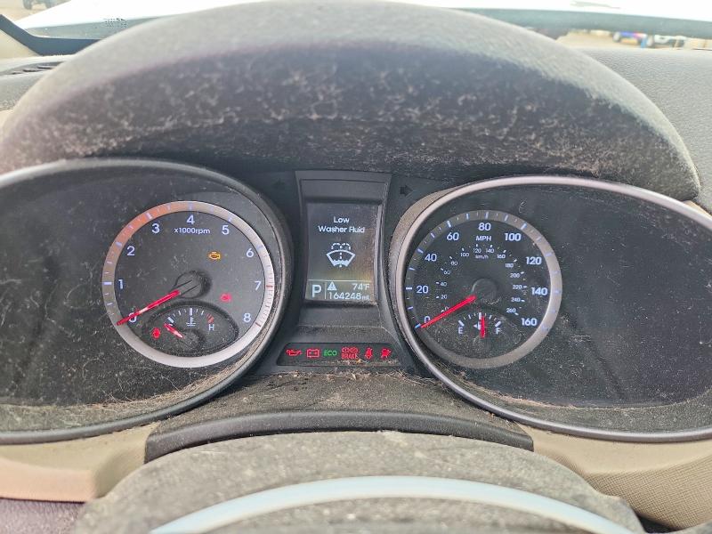 2013 Hyundai Santa fe VIN 5XYZT3LBXDG017272 COPART salvage auction — FRONT END, Mt - Certificate Of Title, sold $1,900 on 2026-07-29 (photo 9)