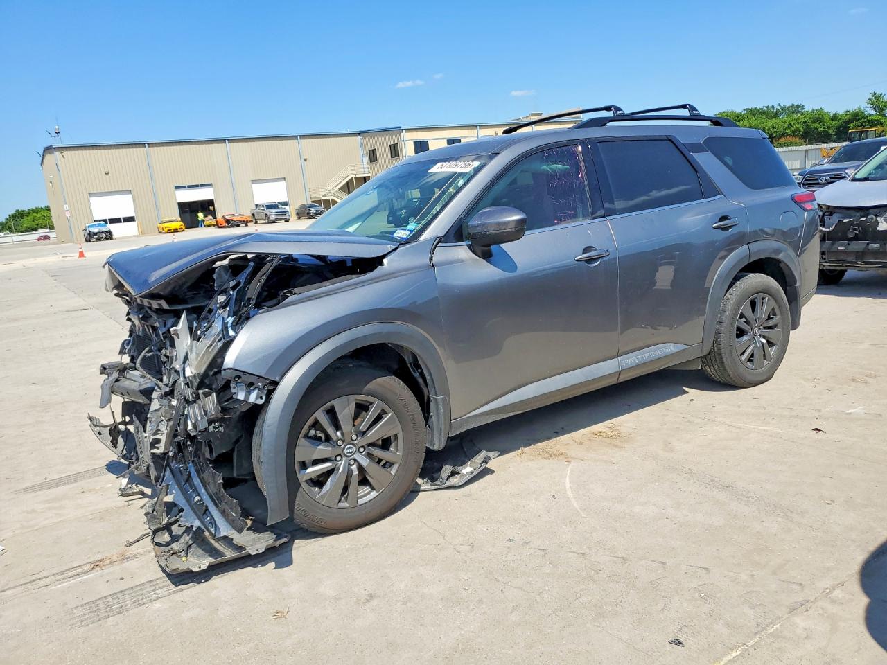 2022 Nissan Pathfinder VIN 5N1DR3BB2NC208051 COPART salvage auction — Front End, TX - SALVAGE VEHICLE TITLE, sold $4,450 on 2026-06-25 (photo 1)