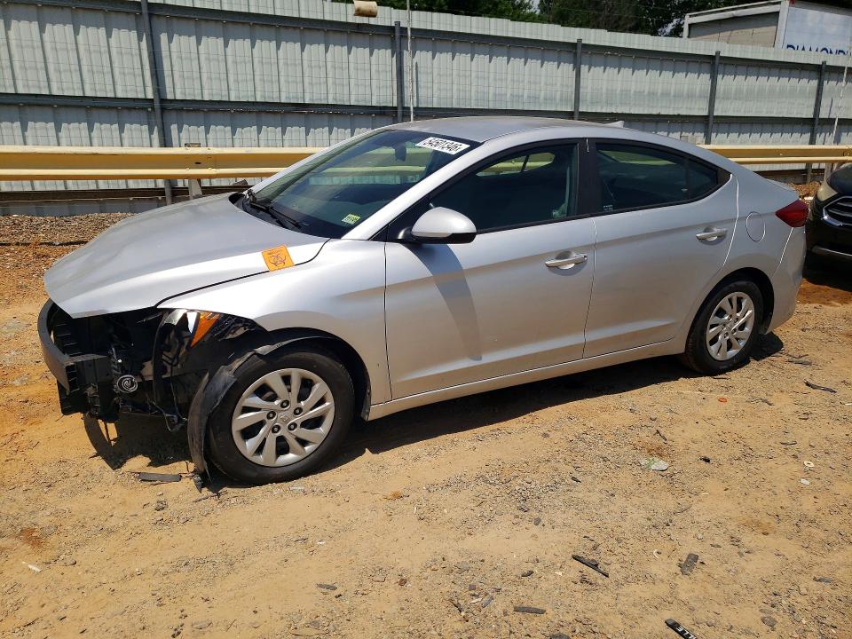 2017 Hyundai Elantra VIN KMHD74LF6HU071210 COPART salvage auction — FRONT END, Va - Cert Of Title - Salvage, sold $1,550 on 2026-07-17 (photo 1)