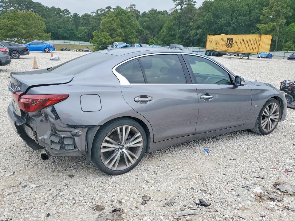 2018 Infiniti VIN JN1EV7AP9JM356620 COPART salvage auction — REAR END, Tx - Salvage Vehicle Title, sold $300 on 2026-07-21 (photo 3)