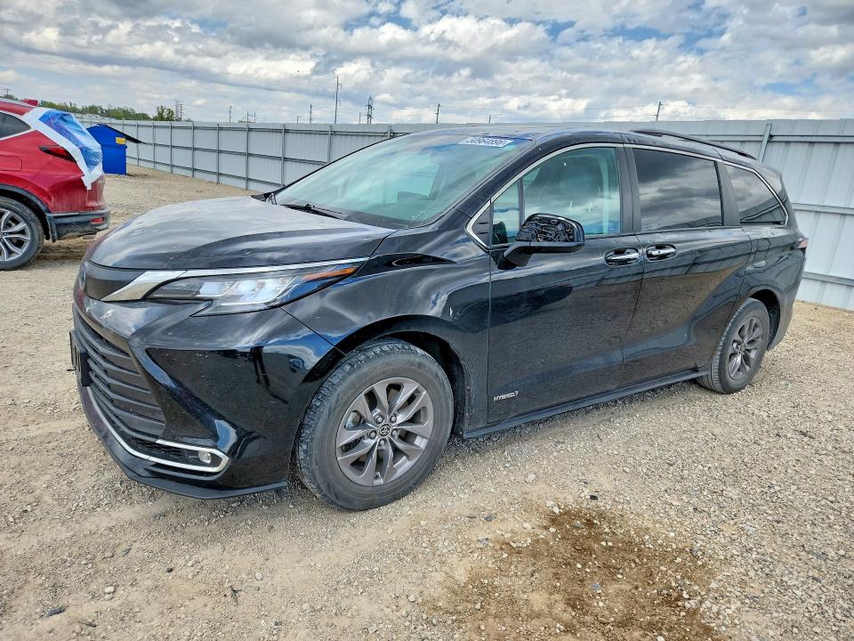 2021 Toyota VIN 5TDJRKEC4MS067504 COPART salvage auction — HAIL, Ia - Cert Of Title-Salvage Title, sold $13,300 on 2026-07-15 (photo 1)