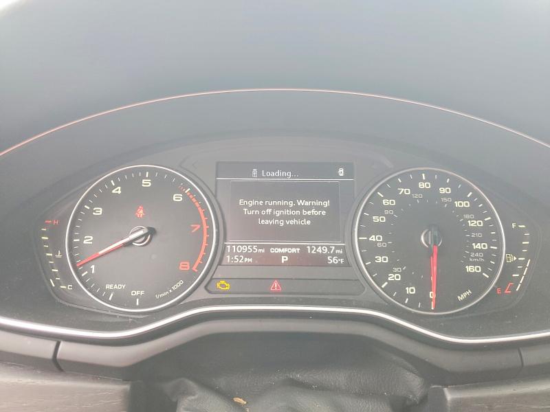 2017 Audi A4 VIN WAULNAF43HN057965 COPART salvage auction — FRONT END, Or - Certificate Of Title (P), sold $2,500 on 2026-07-22 (photo 9)
