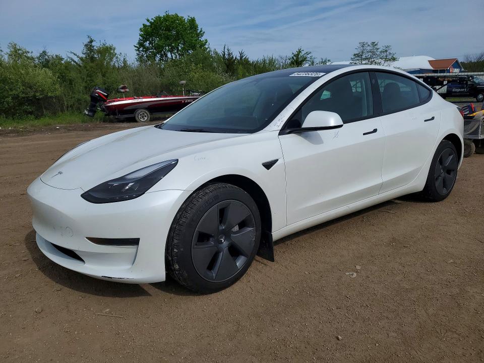 2023 Tesla VIN 5YJ3E1EA2PF575377 COPART salvage auction — HAIL, Oh - Cert Of Title-Salvage, sold $11,700 on 2026-07-16 (photo 1)