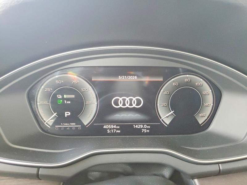 2021 Audi Q5 VIN WA1E2AFY8M2019371 COPART salvage auction — FRONT END, Ga - Cert Of Title-Salvage, sold $14,000 on 2026-07-09 (photo 9)