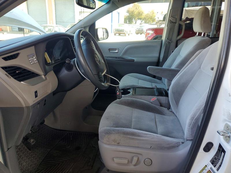 2015 Toyota Sienna VIN 5TDKK3DCXFS682058 COPART salvage auction — FRONT END, CA - SALVAGE CERTIFICATE, sold $1,850 on 2026-07-28 (photo 7)