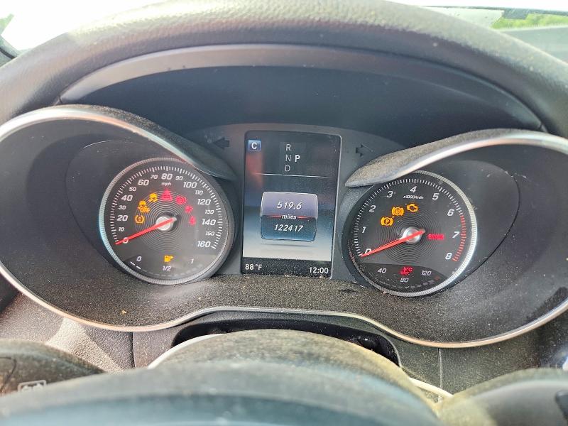 2017 Mercedes-benz Glc VIN WDC0G4KB2HF129054 COPART salvage auction — FRONT END, Ga - Certificate Of Title, sold $3,550 on 2026-07-27 (photo 9)