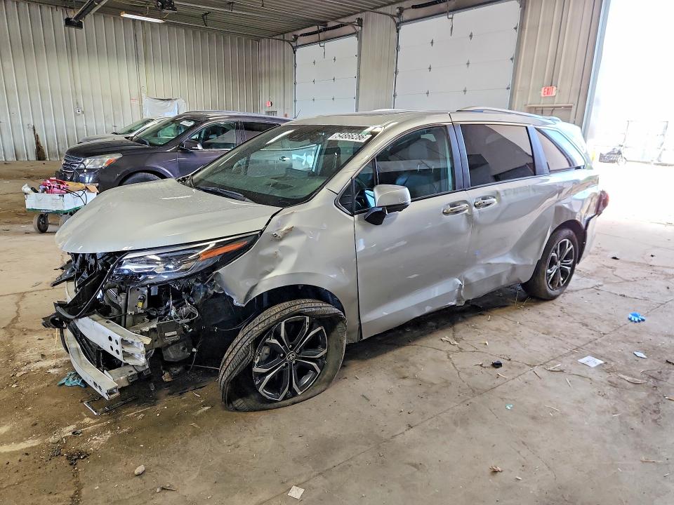 2025 Toyota Sienna VIN 5TDESKFC8SS167770 COPART salvage auction — ALL OVER, WI - CERT OF TITLE-CLAIM PAID, sold $250 on 2026-07-20 (photo 1)