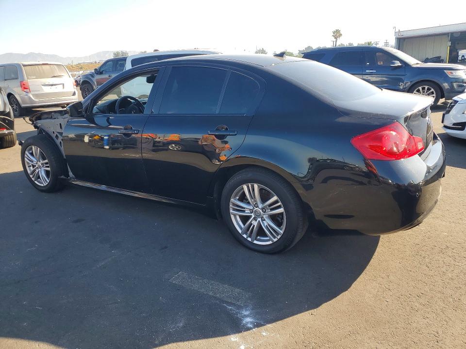 2013 Infiniti G VIN JN1CV6AP2DM724920 COPART salvage auction — FRONT END, Ca - Salvage Certificate, sold $2,200 on 2026-07-13 (photo 2)