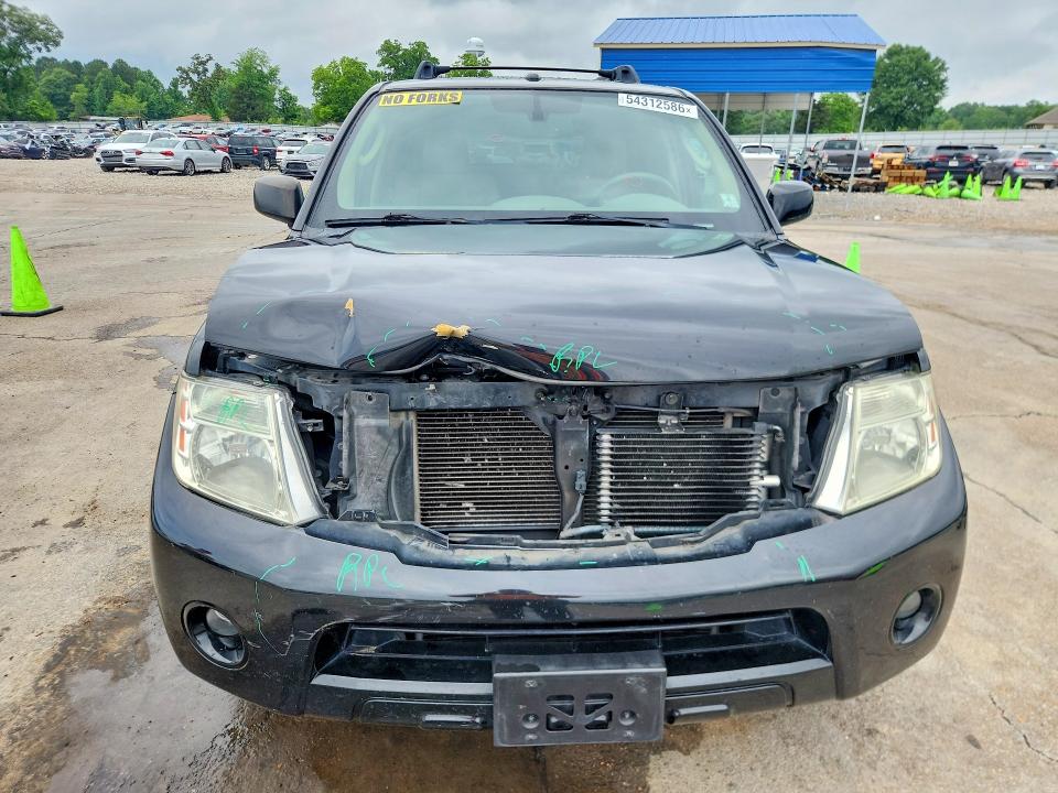 2010 Nissan Pathfinder VIN 5N1AR1NN4AC625145 COPART salvage auction — FRONT END, Ms - Cert Of Title-Salvaged, sold $675 on 2026-07-03 (photo 5)