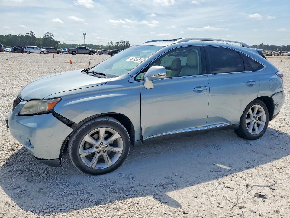 2012 Lexus Rx VIN 2T2ZK1BA8CC078335 COPART salvage auction — REAR END, Tx - Salvage Vehicle Title, sold $6,600 on 2026-07-10 (photo 1)