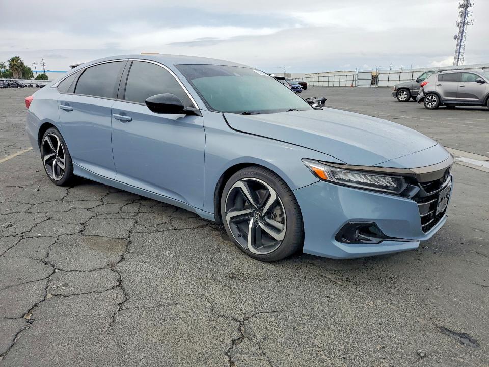 2022 Honda Accord VIN 1HGCV1F49NA042099 COPART salvage auction — SIDE, Ca - Salvage Certificate, sold $9,100 on 2026-07-02 (photo 4)