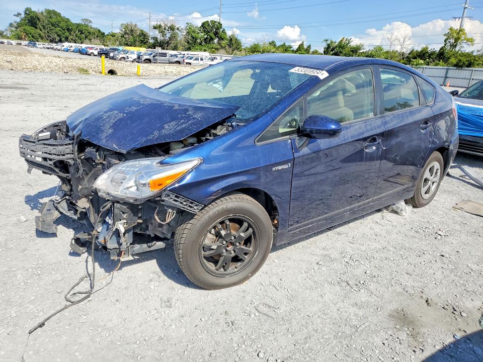 2014 Toyota Prius VIN JTDKN3DU8E1736789 COPART salvage auction — FRONT END, Fl - Cert Of Title Slvg Rebuildable, sold $850 on 2026-07-14 (photo 1)