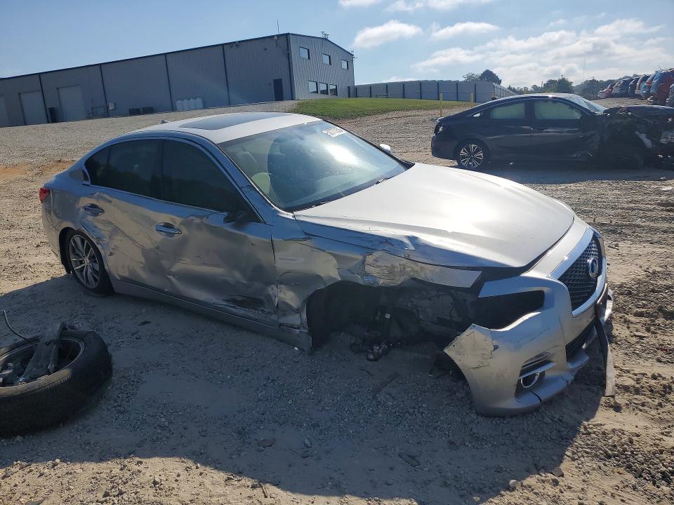 2015 Infiniti Q50 VIN JN1BV7AP1FM330359 COPART salvage auction — FRONT END, Ga - Cert Of Title-Rebuilt Salvage, sold $2,100 on 2026-07-22 (photo 4)