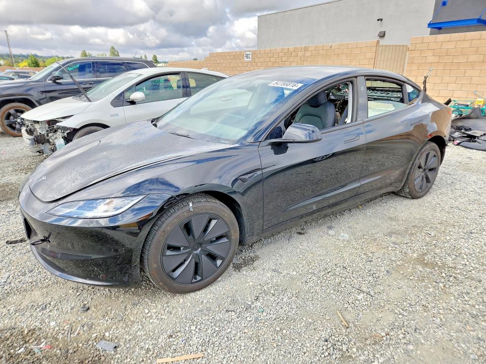 2025 Tesla VIN 5YJ3E1EA2SF018915 COPART salvage auction — REAR END, Ca - Salvage Certificate, sold $11,300 on 2026-07-22 (photo 1)